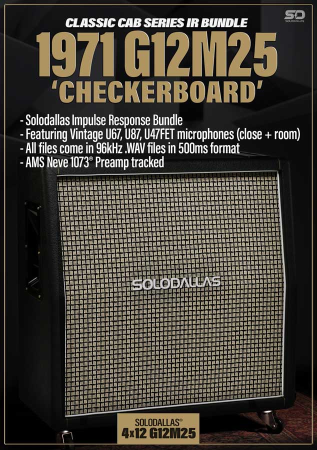 SoloDallas® 1971 "Checkerboard" G12M25 Impulse Response Bundle