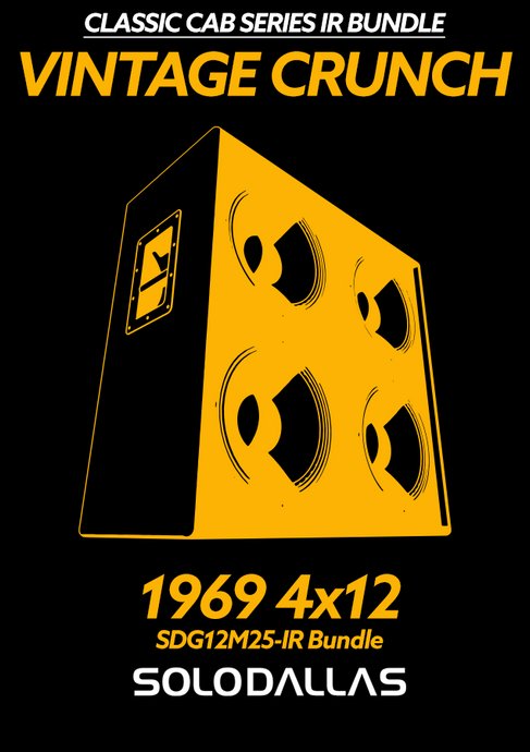 VINTAGE CRUNCH Impulse Response Bundle 1969 4x12 with SD-G12M25 Speakers